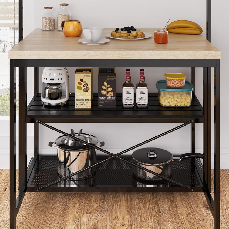 Wayfair kitchen island with wine rack new arrivals